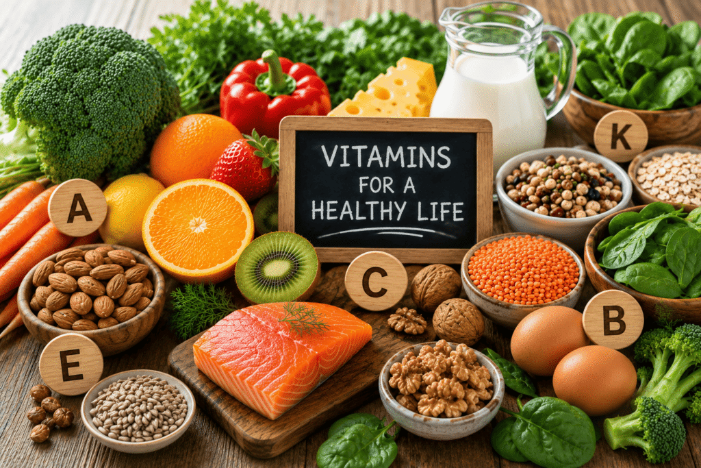 Nutritional Value of Vitamins: Types, Benefits, and Food Sources